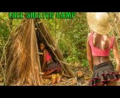 African solo girl bush craft