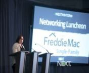 Watch Tina Khartami introduce Freddie Mac&#39;s special networking luncheon at #NEXTWINTER20. nnTina Khartami is a technology sales manager in Freddie Mac’s Single-Family Office of the Client. She is responsible for helping Freddie Mac’s clients understand and adopt the operational efficiencies associated with Loan Product Advisor® and other productivity-enhancing tools within the award-winning Loan Advisor Suite®. nnMs. Khartami has worked in the secondary mortgage market for over 20 years. P