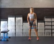 Alternating Squat to Banded Side Extension from squat