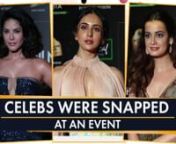 Dia Mirza, Sunny Leone and Rakul Preet Singh were spotted at an event. Dia Mirza looked beautiful in a multi-coloured gown. Sunny Leone also made a stylish statement in a creme and red gown. Rakul Preet, on the other hand, looked adorable in a pink floral gown.