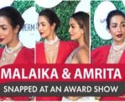 Malaika Arora was spotted at an event in the city with her sister Amrita Arora. The actresses looked stunning as they donned gowns. Malaika looked stunning in a red gown with a deep neck teamed up with a pair of black and red stilettos. Amrita Arora donned a silver gown with a thigh-high slit and a trail. Sophie Choudry was also spotted at the event in a white gown.