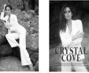 Jewelry Magazine Editorial photoshoot in Malibu Beach of International model and actress Donna Feldman