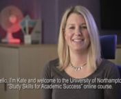 The first in a series a videos created for the University of Northampton&#39;s first small open online course