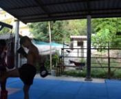 Found myself 3 weeks in a muay Thai camp at Koh Tao island September 2012. Training twice a day (08:00 - 16:00) in a relentless 35 degrees Celsius, with ruthless instructors
