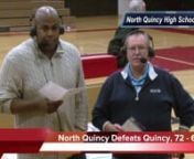 Roger Homan and Lamar Reddicks recap the Quincy vs. North Quincy boys basketball game played on 12.23.2013. North Quincy High, North Quincy, MA. Listen to the entire webcast at varsityhd.com