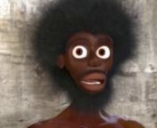 Let the hair grow. Afro-Man gets a lot of hair with cinema 4d.