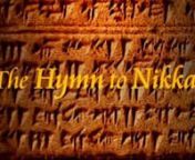 The Hurrian Hymn to Nikkal from 12th century BCEUgarit (Ras Shamra) in Syria is currently the oldest piece of annotated music known to history being well over 3,200 years old.nnIt dates from between 1400 and 1200 BCE and was discovered in the libraries of the city of Ugarit.nnAlthough it was written in Ugaritic cuneiform it is actually in Hurrian rather than a West Semitic dialect such as Akkadian, Canaanite, Amorite, Aramaic, or proto-Hebrew.nnThis is a hymn to the Great Goddess Nikkal (Nikka