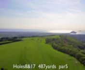 Bleadon Hill Golf Course holes 8&17487yardspar5 from par5