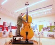 The 12-foot tall Octobass plays so low, it&#39;s lowest string when played fully open is barely in the human hearing registry. To play it, a musician must stand on a stool and use leavers to fret the notes. It resides at the new Musical Instrument Museum in Phoenix, Arizona, and is the only one in North America.nnI shot this with the Canon 5dmkii to run as a multimedia piece to go with stories we are running in The Arizona Republic about a new musical instrument museum in Phoenix. Photog Pete Scholz