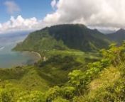 This was my second (solo) hike on the island of Oahu, Hawaii this past July 2014. nnPu&#39;u Piei overlooks beautiful Kahana bay and valley. After a brief stop at the remains of an early Hawaiian fish shrine and lookout this route gets down to business straight away, ascending over 1700 ft. in just over a mile, and involves a lot of scrambling.nnThe true summit of Pu&#39;u Piei is actually located an approx. 20 minute hike left from the ridge summit, however it is overgrown and offers little views, so I