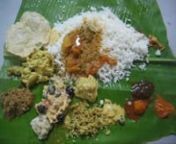 South Indian feast after the wedding. Banana leaves and 17 different items - it was delicious.