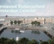 Stationseiland, the island on which Amsterdam Central Station stands, is to be transformed into an efficient and attractive public transport hub that will really take flight with the arrival of the North-South metro line, the high-speed rail link and a new bus terminus. The station square (Stationsplein) will be the preserve of pedestrians and trams, having been purged of obstacles of all kinds and paved with granite for permanence. Cyclists approaching along the western and eastern flanks can a