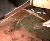 This is how I removed a 57 year old linoleum floor from a plywood sub-floor. If you have a floor made of vinyl or linoleum in your home, even if it was put down in the 1980&#39;s, make sure it has no asbestos in it. There is a web data base to help you find out. Mine did not, but I bought and wore an asbestos approved respirator just to be safe. The next thing is to check for is the color of the adhesive. It took me hours of trying to melt, scrape, chisel and even burn off the old adhesive, before I