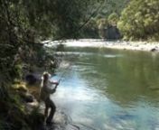 In New Zealand, , February 2013.nFor the 20th anniversary of the movie &#39;A River Runs Through It&#39;, Fishing for big trout with the vintage similar rod &amp; reel, great fun and incredible feeling. Fishing gear is about 90 years old.nnFly rod