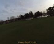 Short take off, rotation, and landing at Cooper Park, Elgin. Tall and wide landing gear, 2500 mAh Lipo battery, low voltage battery alarm.
