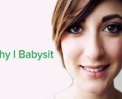 Babysitters for UrbanSitter.com tell why they love babysitting.
