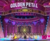 Tejaswi Prakash Wayangankar, Helly Shah, Mouni Roy, Kratika Sengar, Dipika Samson performs with Madhuri Dixit. Golden Petal Awards 2016nWe do not own the content here posted.