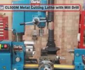 This superbly engineered Lathe can be used for turning, milling and drilling.nnIts solid construction with a cast iron bed and a multitude of features make it outstanding value for money.nnLathe specification includes- Forward/reverse operation - 3 jaw chuck - MT3 &amp; MT4 centres - spanners and wrench - gear sets for screw cutting - compound slide with 4 way tool post - machine vice. Distance between centres 430mm. Swing over bed 305mm. Swing across slide 172mm diameter. Spindle bore 26mm dia.