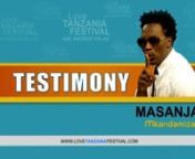 We made motion graphics intro for Masanja Mkandamizaji Testimony at the Love Tanzania Festival.