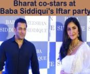 Salman Khan and Katrina Kaif looked stunning as they attended the most known party of the year, Baba Siddiqui&#39;s Iftar Party. Like each year, this year too the Iftar party was completely star-studded and many B-Town celebs such as Ankita Lokhande, Daisy Shah, Huma Qureshi, Chunky Pandey, Nushrat Bharucha, Warina Hussain, to name a few attended the party and were dressed in their best ethnic attires. Check out the full video here and let us know who style was your favourite in the comment section
