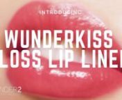 Define your glossy lip look with our ‘first of its kind’ WUNDERKISS GLOSS LIP LINER to be used specifically with your favourite lip gloss! Use our unique glossy formula on the outside of the lips to create a beautiful, long-lasting lip contour that keeps your lip gloss in place. Available in 3 shades to perfectly complement our WUNDERKISS Lip Plumping Glosses, create the most precise &amp; perfect pout with gloss-rich lips.nnTo view our products, please visit us at nnUSA: nhttps://goo.gl/i