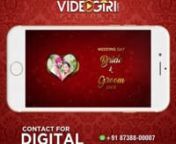 Make Your Own Custom Wedding Invitation Video Like This Just Share Content/Pictures/Background Music and Get Video in 24 Working hours.nGet in touch with us:nPh: +91-7307373074nWhatsApp: http://tiny.cc/PacewalkVideosnWebsite: pacewalk.comnE-mail: care@pacewalk.comnYou can share easily this video through YouTube, Facebook, Twitter, WhatsApp, Instagram and any Social Sites.nVideogiri.com is the most trusted &amp; famous website for making Digital wedding invitation videos and ecards. You can easil