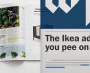 Ikea wants pregnant women to pee on their ad. Seriously from pregnant pee