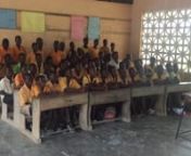 Aba Ada Surowodofo students singing Indian national anthem from indian ada