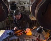 Luthier Austin Clark builds a custom F5 mandolin, with soundtrack of