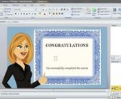 Custom certificate with learner&#39;s name in Articulate Storyline. Source: http://j.mp/J6J027
