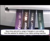 Available here http://www.giftwrappingcourses.co.uk/product/xz-40-ribbon-printing-machine/- Ribbon Printing MachinennFREE gift wrapping video series http://bit.ly/freevideos3 - get access today.Happy Wrapping nnhttp://www.giftwrappingcourses.co.uknnhttp://www.giftwrappingcourses.co.uknProfessional gift wrapping classes that teach you how to make money by wrapping gifts from your home,even if you have never used a scissors. Presented by Gift Wrapping Expert Neelam Meetcha. The U.K.&#39;s premier