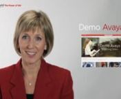 Tutorial video for Avaya&#39;s DemoAvaya portal with spokesperson and motion screen captures.