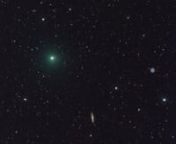 Comet 41P vs M97 and M108 on 22.03.2017. 52x120s with Genon 300mm F1.5 and QHY-12 CCD.nImages by Vladimir Nebotov, Denis Demyanov. L51 MARGO oservatory, Nauchnij.