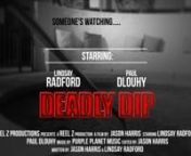 Deadly dip is a short movie about a woman who is alone in a hot tub on a steamy dark night, possibly at a hotel or other location. The woman gets comfortable enough in the environment to go topless in the hot tub and puts in headphones and just drifts away to her music. Unknown to the woman she is not alone and a stranger is watching her. The movie progresses and reaches a climax and comes to a screeching halt with a twist ending that will leave audiences stunned at the final scene.nnThis movie