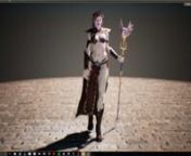 UE4 render of my sorceress model. Walk cycle by Adelaide Coldham: https://vimeo.com/user52740714