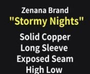 Zenana Solid Color Long Sleeve Exposed Seam High Low Sweatshirt from zenana