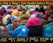 Discussion Themes - የውይይት አርሥተ-ሃሳቦችnn Abiy&#39;s Role in Welga&#39;s cold-blooded Amhara massacre የአብይ ሚና በወለጋ የአማራን ጭፍጨፋnn 1.- What are the direct and indirect roles played by Abiy in the Welga Amhara massacre?nበወለጋ የአማራ እልቂት ውስጥ አብይ የተጫወተው ቀጥተኛ እና ቀጥተኛ ያልሆነ ሚና ምን ይመስላል?nn2.- Why did Abiy try to cover up the mass killing in his recent Twitter mess