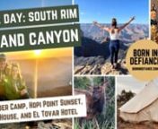 Only have 1 day to see the Grand Canyon South Rim? �� Here’s how we maximized ours. �nn� SHOUT OUT to entrance gate Park Ranger Mike B for making us laugh, being so friendly, and giving us a hilarious video clip. He&#39;ll get his cut if this goes viral! �nnTip: Make Grand Canyon Village your base camp to park, shop at Hopi House, eat at El Tovar, and hike (or bus) to Hopi Point for sunset. �nn⛺️ Looking at lodging? Wander Camp was a unique camping experience that allowed us to sta