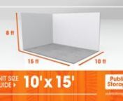 A 10x15 storage unit is about the size of a standard garage and gives you about 1,200 cubic feet of storage space. In this video, you’ll discover tips on how to make the most out of your 10x15 storage unit by packing your items right and using the proper packing supplies for the job, such as HDTV boxes and extra-small moving boxes. If you&#39;re planning to move or store an HDTV, our specialized boxes can protect it from potential damage. If you have small but heavy items to pack, consider using o