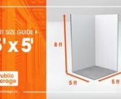 A 5x5 storage unit is about the size of a large closet and gives you about 200 cubic feet of storage space. In this video, you’ll discover tips on how to make the most out of your 5x5 storage unit by packing your items right and using the proper packing supplies for the job, such as wardrobe boxes, file boxes, and small moving boxes. File boxes are used to store documents and can help organize your important papers outside of the filing cabinet. Wardrobe boxes will help keep clothing organized