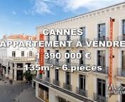 Retrouvez cette annonce sur le site ou sur l&#39;application Maisons et Appartements.nnhttps://www.maisonsetappartements.fr/fr/06/annonce-vente-appartement-cannes-2998762.htmlnnRéférence : IKG7-YV4-CSBnn***Investissementlocatif***, à vendre 3 appartements, Cannes Banane, Bourgeois, Ascenseurnn***À vendre : Ensemble de trois appartements d&#39;une superficie totale de 135 m2, situé à seulement 200 mètres du Palais des Festivals***nEntièrement rénové avec des finitions de qualité supérieure,