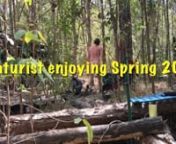 Enjoy a couple of Spring minutes with naturist Christian as he collects fallen leaves for another campfire and clears the pathways for new exciting progress work content on patreon like collecting more rocks from the creeks and transporting them to this camp in the coming months to add on to the existing cobblestone paths available now to watch exclusive via patreon /SolomonForestCampground. All Christian needs is rain to wash the rocks, wash his body and fill his glasses to drink. nAh the everl