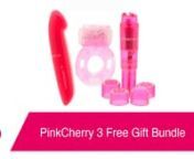 https://www.pinkcherry.com/products/pinkcherry-free-gift-bundle (PinkCherry US)nhttps://www.pinkcherry.ca/products/pinkcherry-free-gift-bundle (PinkCherry Canada)nn--nnNeed some PinkCherry in your life? Our PinkCherry Free Gift Bundle includes a genius combination of three beloved, top selling stimulators designed to tease, please, and thrill you and/or your partner(s). nnPinkCherry Finger Gee G-Vibe:nThis little vibe will be perfect for anyone craving some G-spot love, but it&#39;s perfect for clit