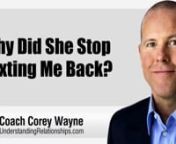 Some possible reasons why a woman will suddenly stop texting you back after a good 1st date.nnIn this video coaching newsletter I discuss an email from a viewer who met a really hot girl at his gym. They went out on a 1st date and it went really well according to him. He went for the kiss at the end of the date, but she said she didn’t kiss on the 1st date. He reached out a few days later to set the 2nd date, but she was busy and mentioned the following week after claiming she forgot he had as
