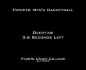 Overtime - Pacific Union College Basketball
