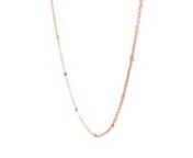 Fine Beaded Ball Satellite Necklace Chain in 9ct Rose Gold from 9ct