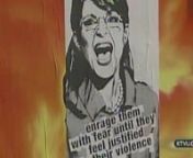 For more on the art in your world, follow Warholian.com on Facebook at:nhttp://www.Facebook.com/WarholianFannnThis is San Francisco KTVU News coverage of street artist Eddie Colla&#39;s Sarah poster which was placed throughout the city on the night of 1/11/11. nnThe poster reads