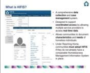 The HIFIS Release 4.0.59.1 webinar recording offers a walkthrough of the new features of HIFIS. nnThis release includes several new Coordinated Access functionalities to support communities to shift towards real-time data-driven decision-making. Enhancements include: ntimprovements to strengthen housing history data entry, ntautomatic calculation of chronic homelessness based on the Reaching Home definition, ntintegrated Unique Identifier List (or By-Name List), and more!nnTo complement