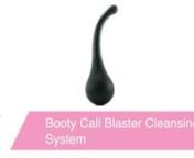 https://www.pinkcherry.com/products/blaster-cleansing-system-in-black (PinkCherry USA)nhttps://www.pinkcherry.ca/products/blaster-cleansing-system-in-black (PinkCherry Canada)nnSupple, manageable and extraordinarily user friendly, the Booty Blaster is a simple, ultra effective douche and enema system that cleans thoroughly and perfectly comfortably. A must-have for anal enthusiasts, the pure silicone, elastomer tipped Blaster leaves you squeaky clean and ready for anything.nnA large supple bulb