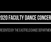 The first-ever live-streamed digital dance concert at Eastfield College!nnThe 6th annual Faculty Dance Concert featured work from Program Coordinator Danielle Georgiou and current faculty members Robert Alvarez, Kiera Amison, Melissa Sanderson, former faculty member and YeaJean Choi, and guest artists and companies, Christie Bondade, Muscle Memory Dance Theatre (Lesley Snelson), and the Danielle Georgiou Dance Group.nnPerformers include company members from the Danielle Georgiou Dance Group, Mus